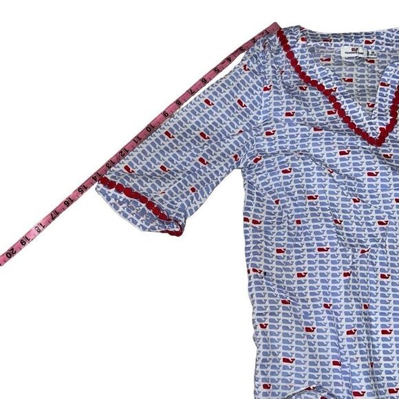 Vineyard Vines Girls Cotton Whale Logo Swimsuit Beach Coverup Tunic size Medium - Picture 6 of 6